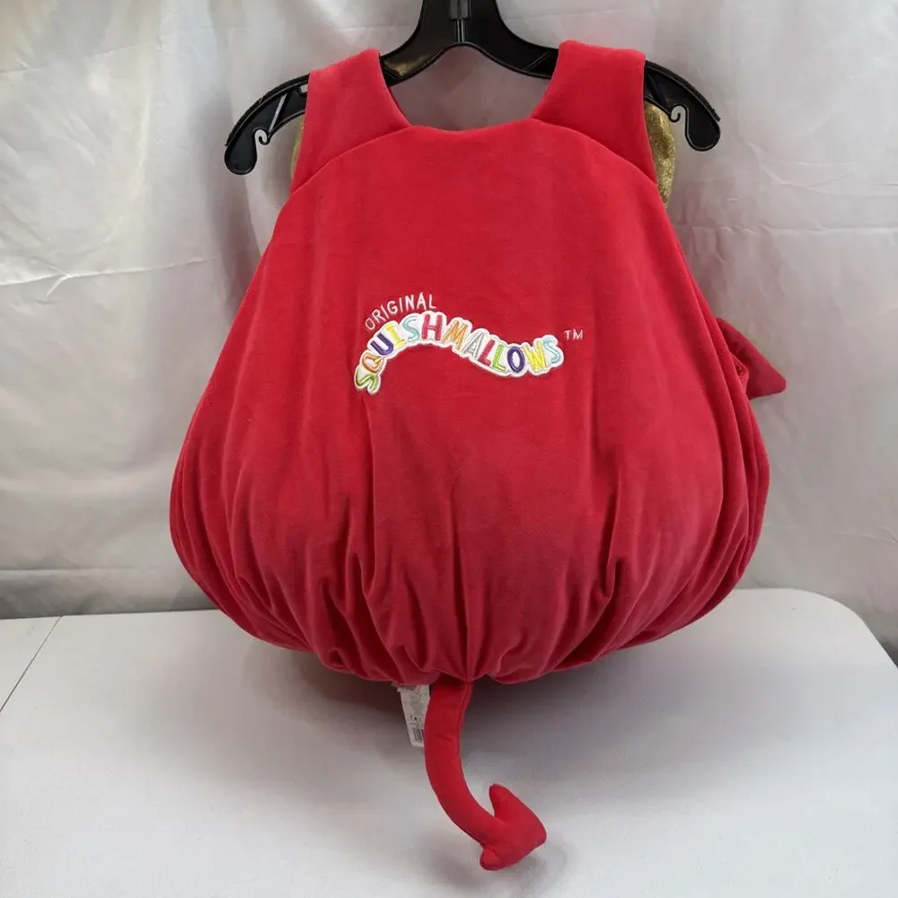 Squishmallows Karlie The Devil Deluxe Kids Costume Red Gold Halloween
